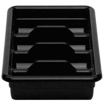 Black Plastic Regal Cutlery Box 11 1120CBR110