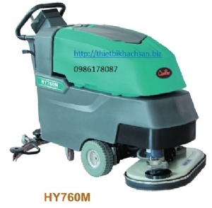 Dual-brush ground cleaning machine with battery HY760M