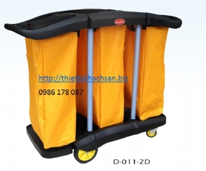 Multipurpose cleaning cart with cover D-011-2D