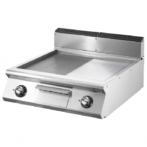 Electric griddle, top version, ½ smooth, ½ ribbed plate VS9080FTREVT