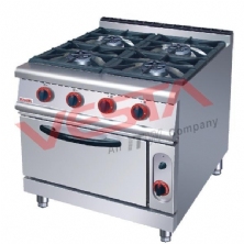 Four-head gas stove with furnace ZH-RQ-4 
