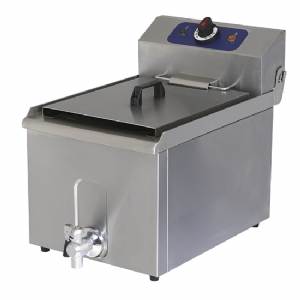 Electric fryer with drain tap, tabletop, oil capacity 8 litres 1240G