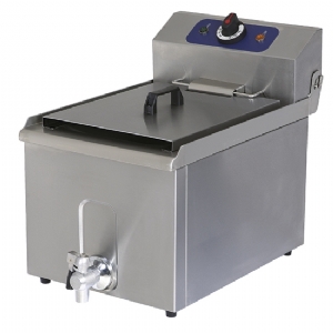 Electric fryer with drain tap, tabletop, oil capacity 10 litres 1270G