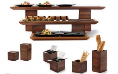  Trang trí buffet bằng gỗ