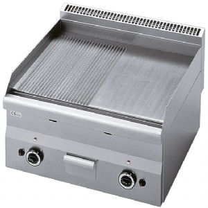 gas griddle, tabletop, smooth and grooved plate 6060FTRG