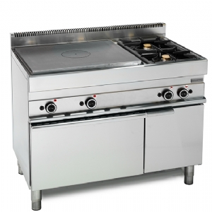 Gas solid top, 2 burners, 1 gas oven, 1 closed cabinet 65110TPFG