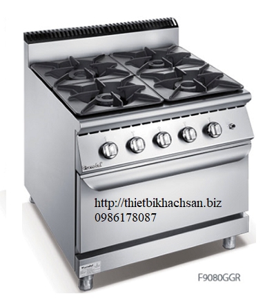 Máy móc công nghiệp: Bếp âu 4 họng kèm lò nướng furnotel F9080GGR_1