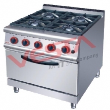 Gas Range With 4-Burner Gas Oven JZH-RQ-4