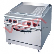 Gas Griddle (2/3 Flat&1/3 Grooved)With Gas Oven JZH-RU（F）