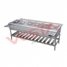 Food Warmer Cart with Six Divisions