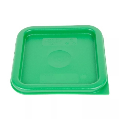 Square translucent dark green flat cap food boxes SFC2452