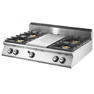 Gas solid top, top version, 4 burners V90120TPPCG2T