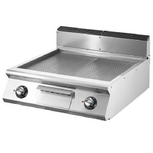 Electric griddle, top version, ribbed chromed plate VS7080FTRREVC