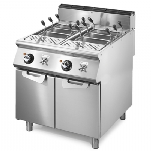 Electric pasta cooker, 2 GN 1/1 wells, capacity 2x 40 litres, fixed heating elements  VS9080CPES
