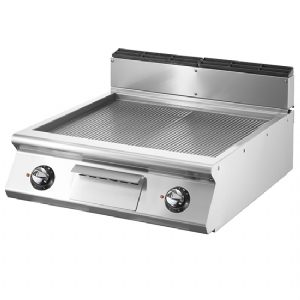 Electric griddle, top version, ribbed chromed plate VS9080FTRREVC