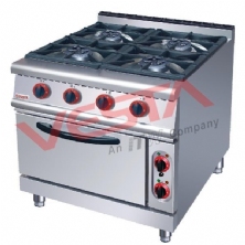 Four-head gas cooker with electric oven ZH-TQ-4