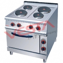 Electric 4-Plate Cooker With Oven ZH-TT-4